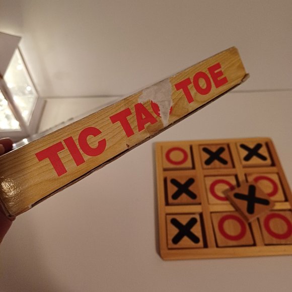 Vintage Wooden Tic Tac Toe Board Game - Picture 5 of 7